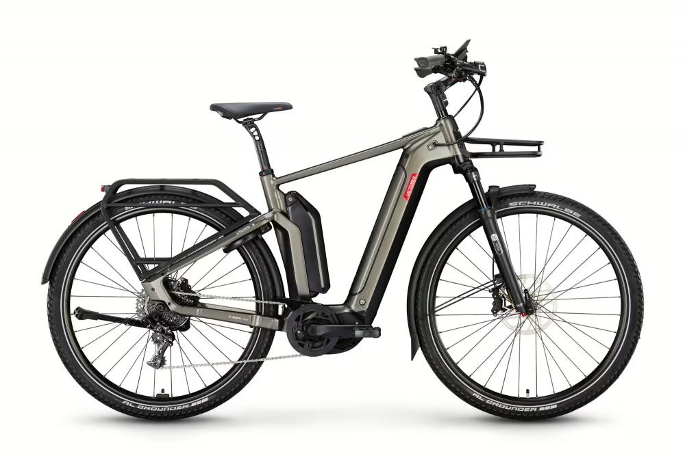 VICTORIA Elektro-Urbanrad "UTILYON 6" (#1), Unisex, 29", anthracite grey, SHIMANO "Deore XT", 11-Gang, 54 cm