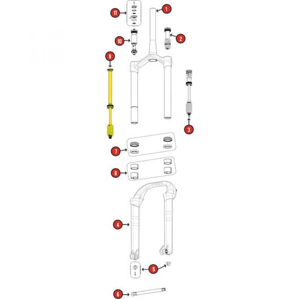 Manitou Zugstufe für Mastodon Pro STD/EXT 150 mm - präzise Fahrwerksabstimmung