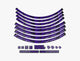 Race Face Laufrad Decal Set, large, purple - stylisches Upgrade für dein Bike