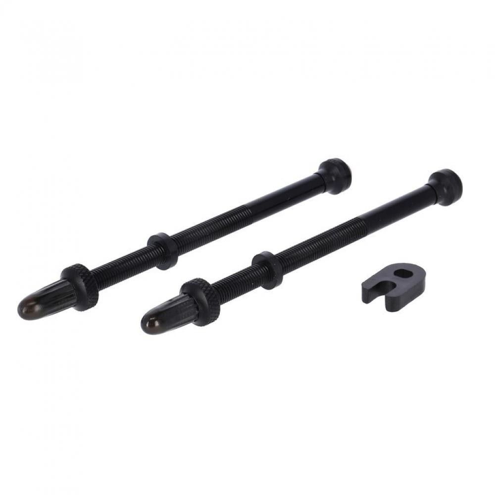Schwalbe Tubeless Ventil Alu SV 2er Set 100 mm schwarz für schlauchlose Fahrradreifen mit Werkzeug