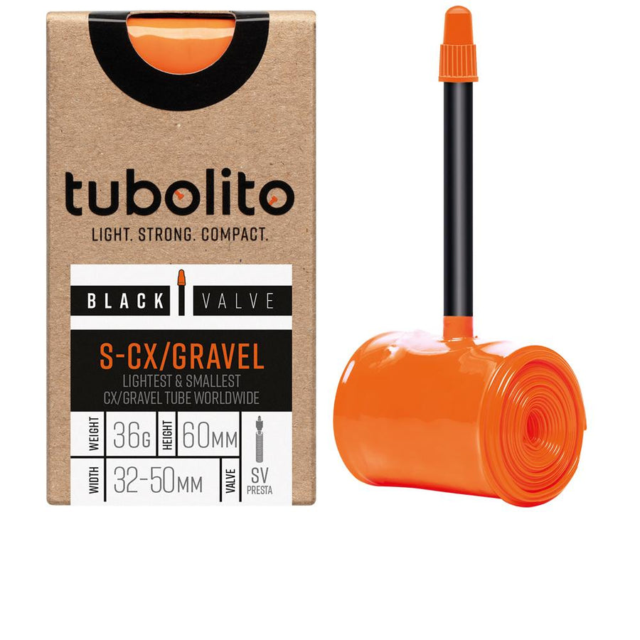 tubolito S-Tubo-CX/Gravel-All TPU Schlauch 41g schwarz - ultraleicht für Gravelbike & Rennrad