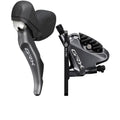 SHIMANO GRX RX810 hydraulische Scheibenbremse Rennrad Gravel Bremsanlage, Hebel und Bremssattel in Grau.