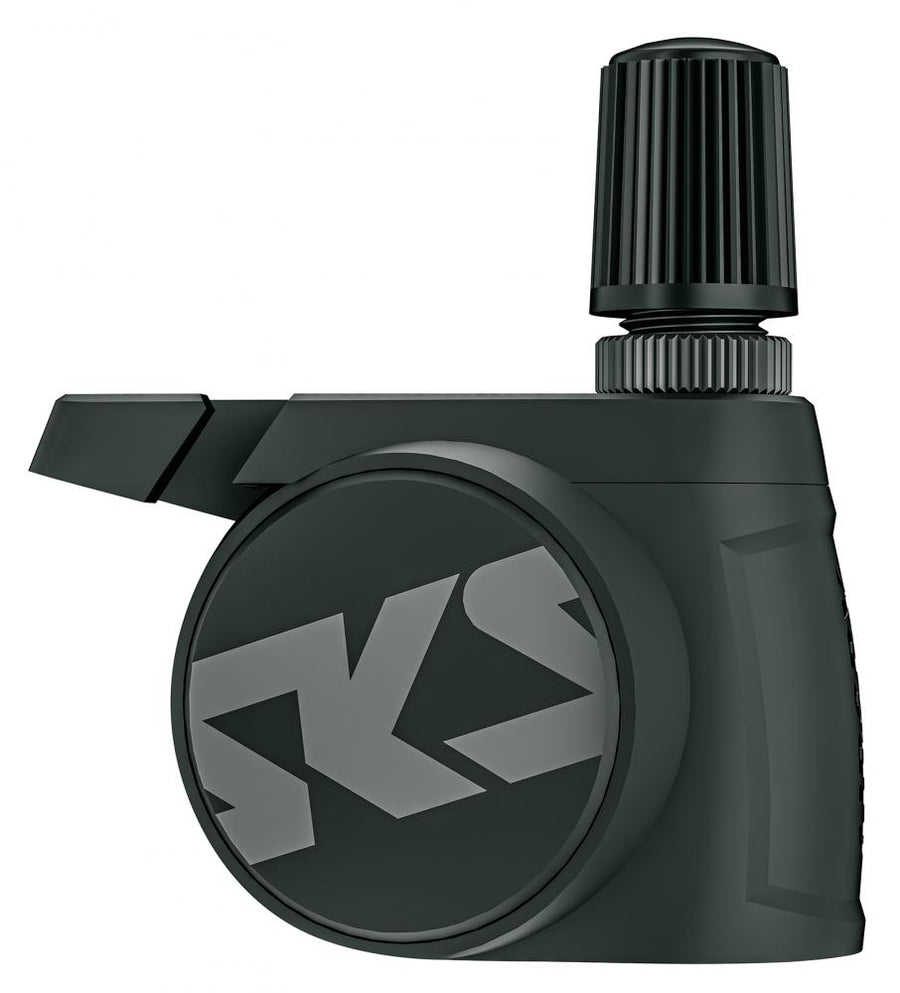SKS Airspy AV Reifendrucksensor Set für AV/DV Ventile, Bluetooth/ANT+, Echtzeit-Luftdrucküberwachung, wasserdicht, inkl. Diebstahlschutz, schwarz