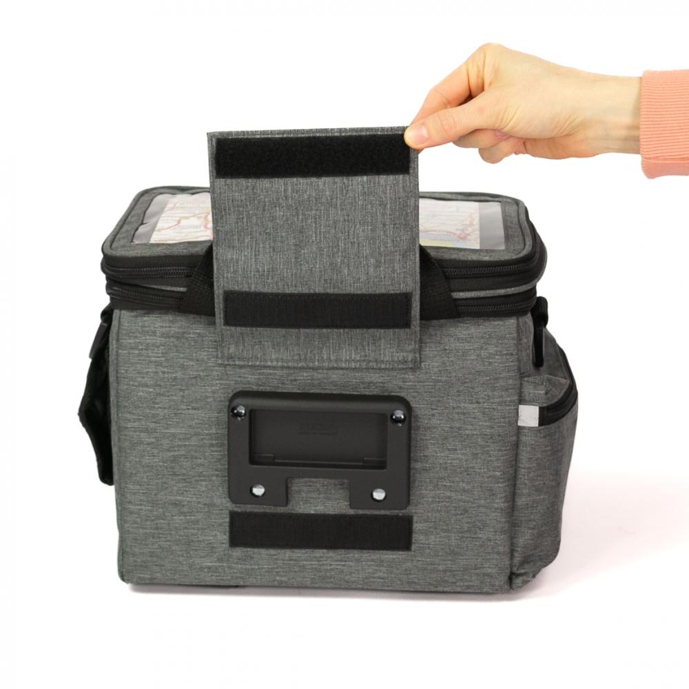 Haberland Lenkertasche Max Plus 10-12 l grau - praktische E?Bike-Lenkerlösung