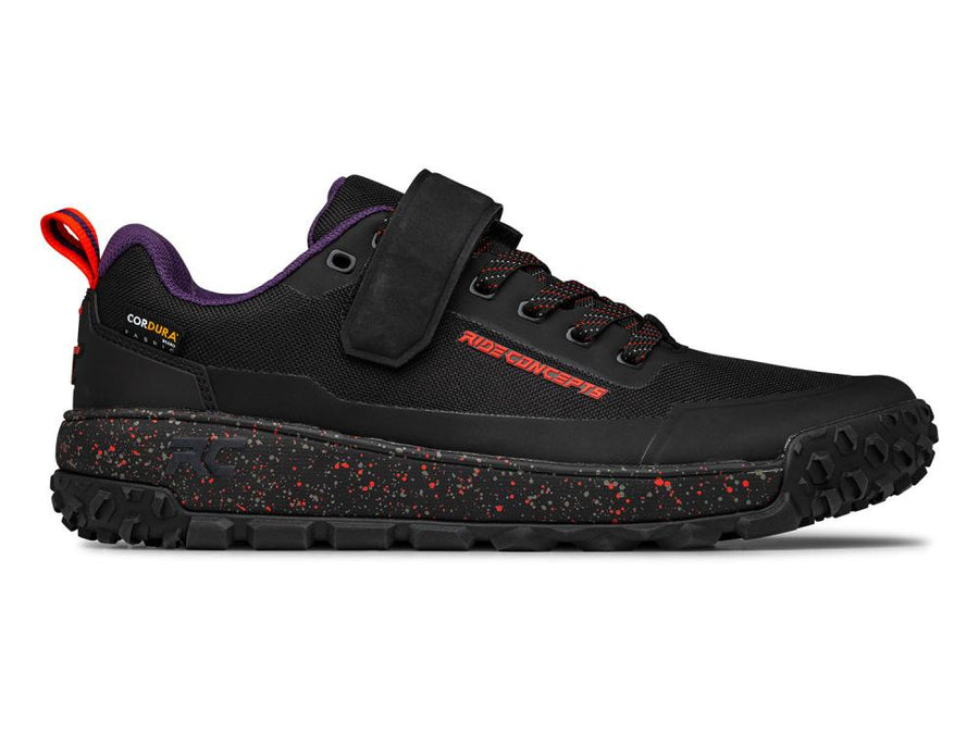 Ride Concepts Tallac Clip MTB-Schuh Größe 42 Black/Red - CLIP GRIP-Sohle & D3O® Dämpfung