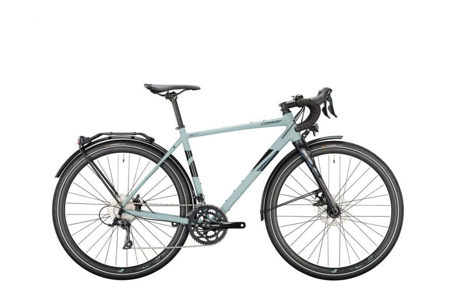 CONWAY Gravel GRV 4.0 C, Diamant, 28", grey matt / black metallic, 18-Gang SHIMANO "Sora" , 55 cm / XL