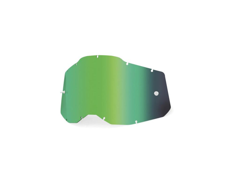 100% Gen 2 Junior replacement lens unis green - robuste Spiegel-Ersatzscheibe für klare Sicht
