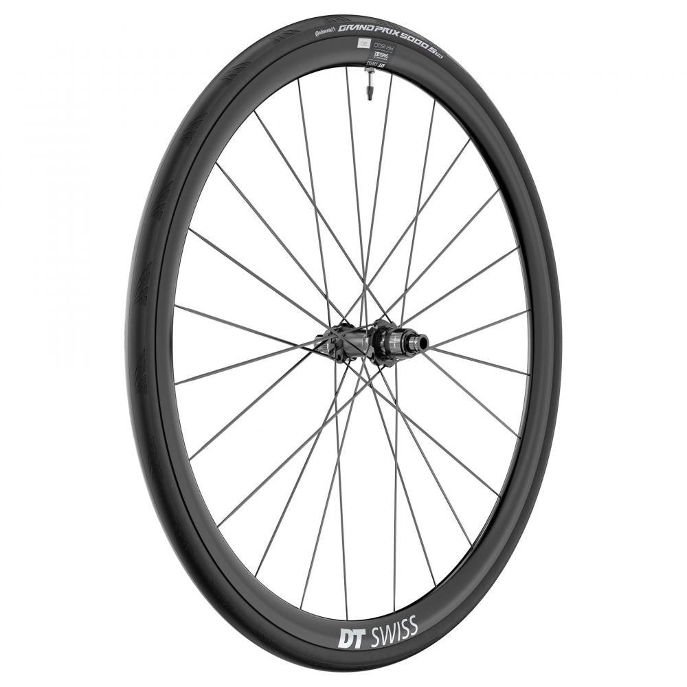 DT Swiss Laufrad AR 1600 Spline 30 622 x 30 mm Schwarz - aerodynamisches Disc-Vorderrad WTS