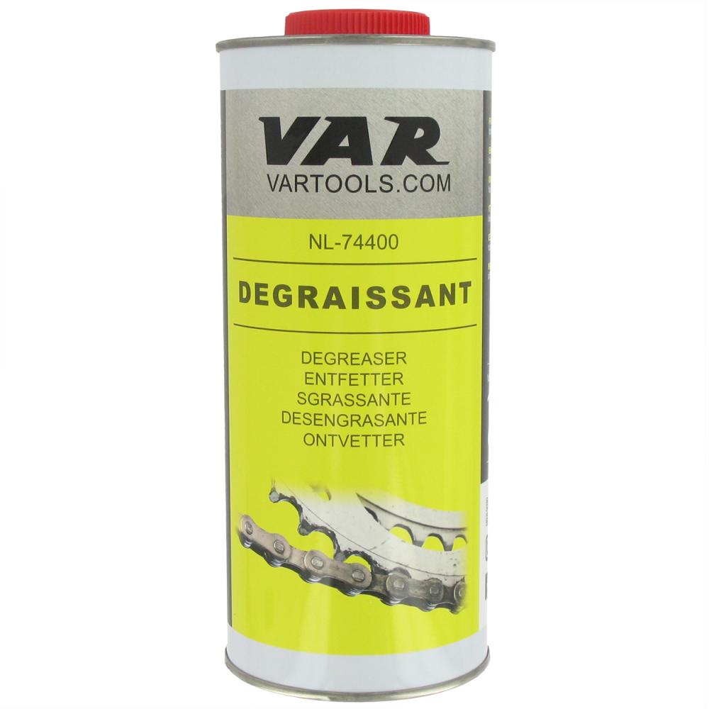 VAR Entfetter NL-74400, 100% pflanzenbasiert, 1 Liter, Größe 100 - kraftvoller Kettenreiniger