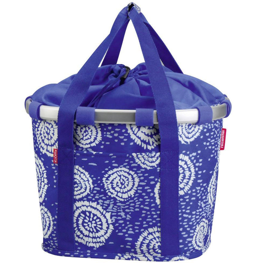 KLICKfix Fahrradkorb Reisenthel Bikebasket Batikstrong Blue 26x35x28 cm