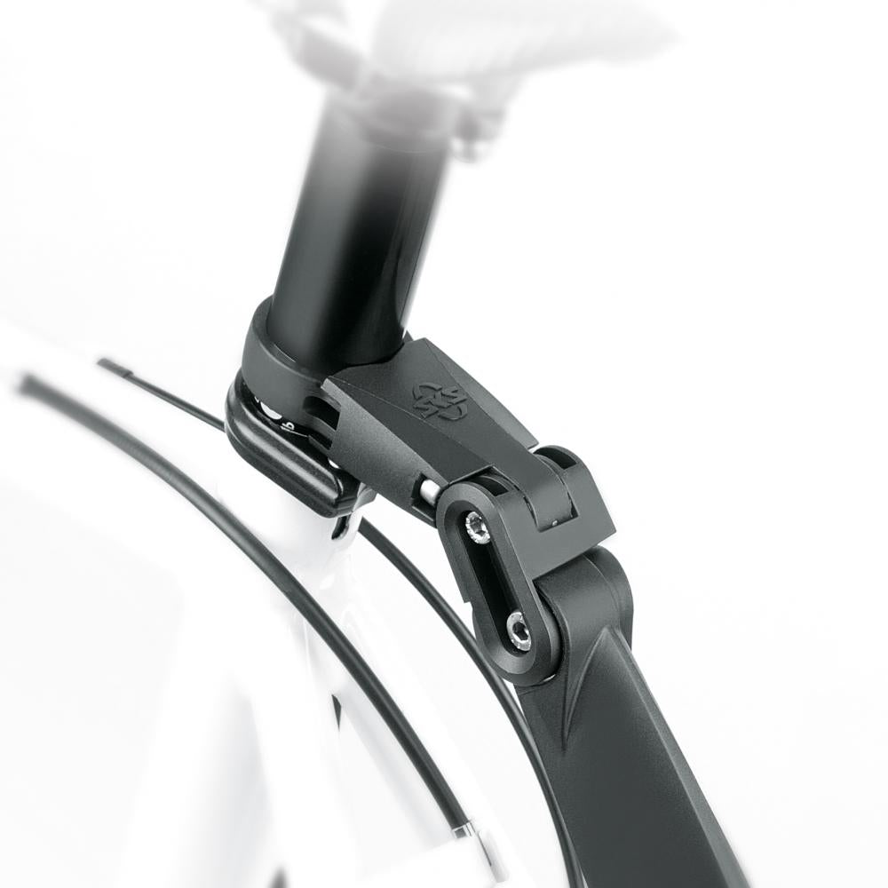 SKS S-BLADE Hinterrad-Schutzblech Fixed 28" - schwarz, bis 35 mm, leicht & robust, einfache Montage, ideal für Rennrädern Gravelbikes und Cyclocross
