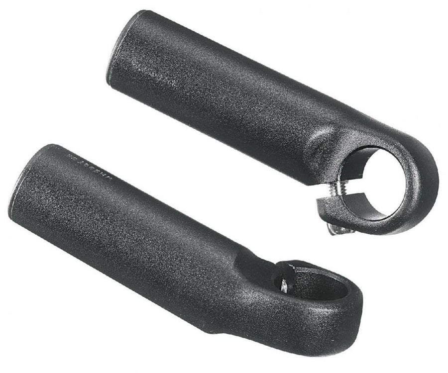 Ergotec Bar Ends 895, Lenkerhörnchen, Aluminium AL 6061 T6, schwarz matt, Gesamtlänge 10,5 cm, Grifflänge 7 cm, Schraubklemmung