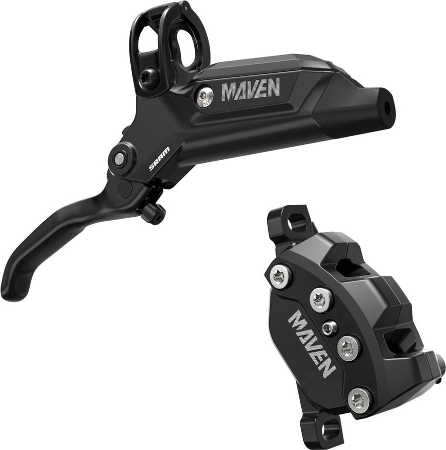 Schwarze SRAM Maven Base Fahrradbremse (vorne) für extreme Bremskraft und maximale Kontrolle.