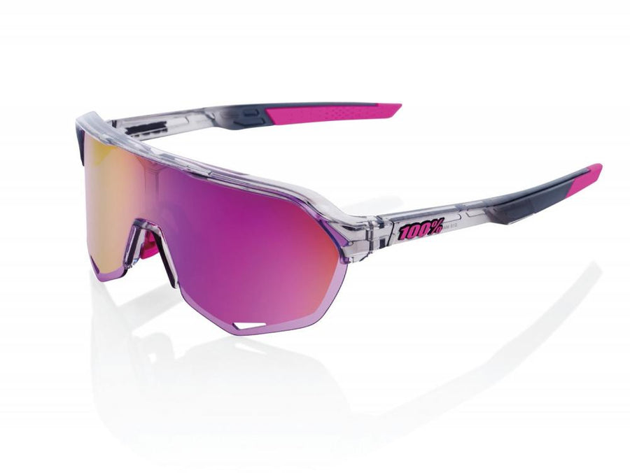 100% S2 - Mirror Lens unis Tokyo Nights / Transl. Grey - leichte Performance-Sportbrille