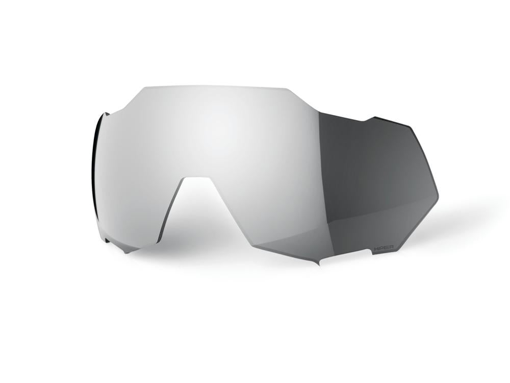 100% Speedtrap HiPER Mirror Replacement Lens unis silver - kontraststarker Scheibenersatz