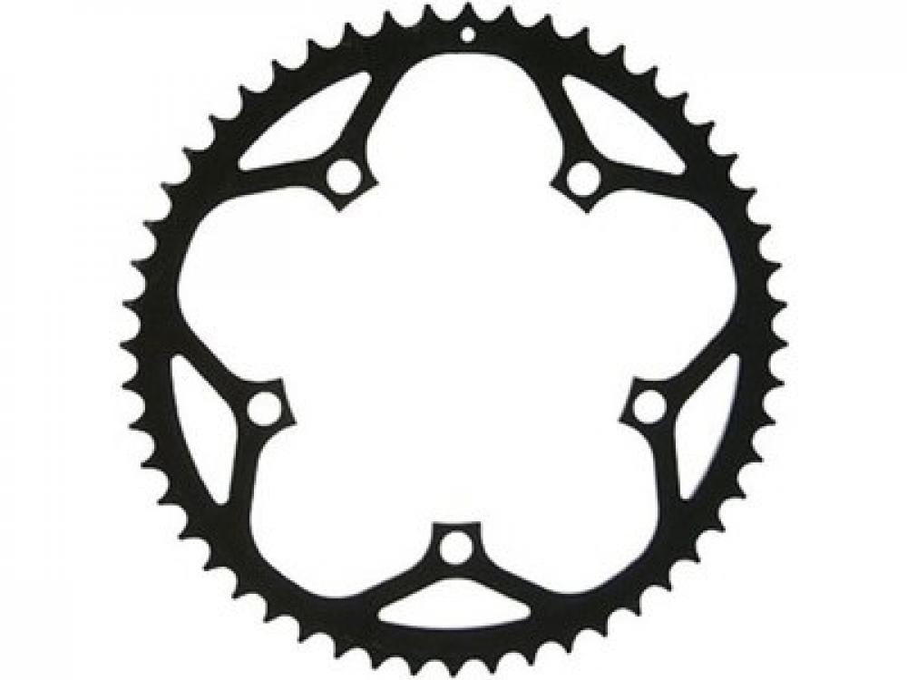 SRAM Kettenblatt Road Track 48 Zähne 130mm Lochkreis schwarz - Singlespeed Kettenblatt für Bahnrad und Fixie