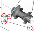 SHIMANO SPEICHENHÜLSE WHM985/988 - Speichenmutter 988, ca. 6 g