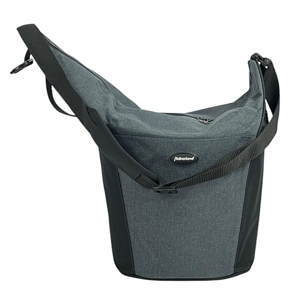 Haberland Lenkertasche Britta grau schwarz Größe 32x26x28cm 18l
