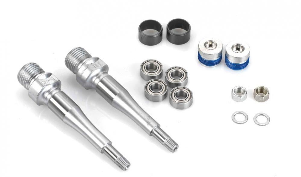 XLC Servicekit PD-M12-Pedale mit Achsen, Kugellagern, Dichtungen, Muttern, Unterlegscheiben.