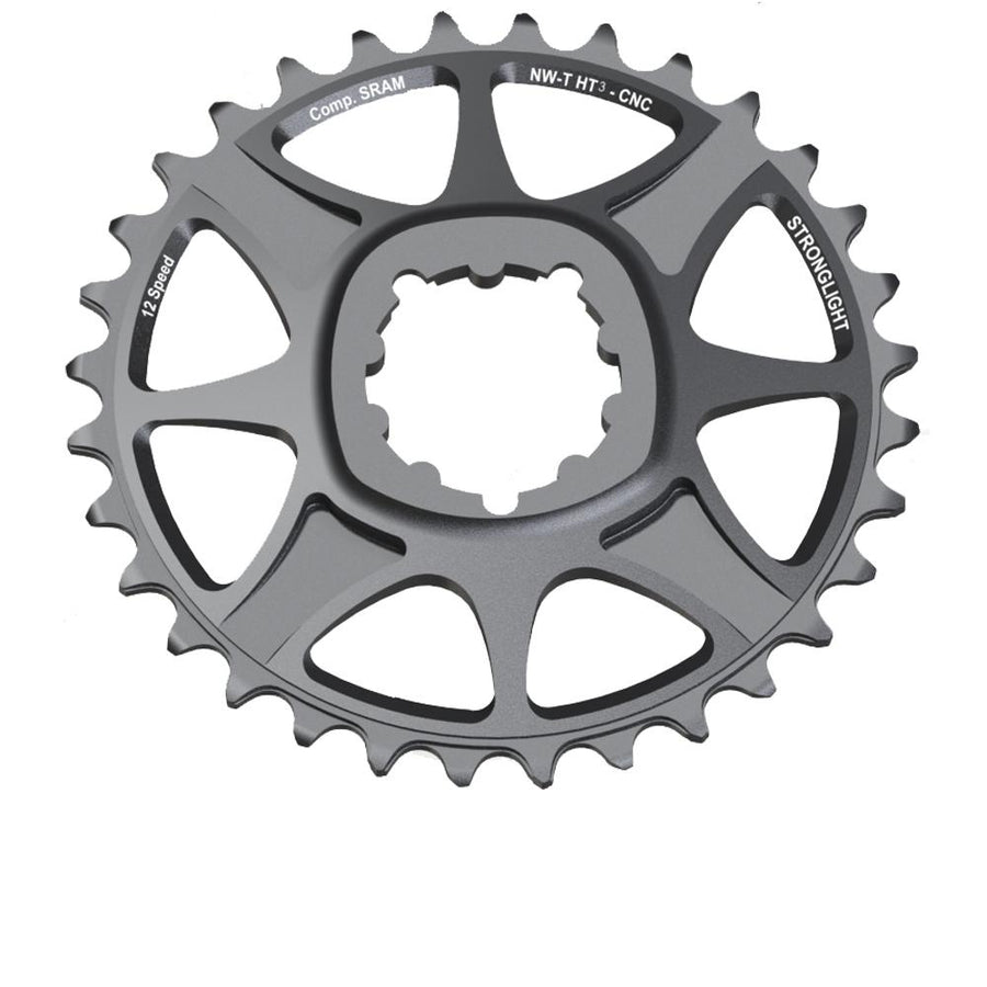 Stronglight Kettenblatt MTB Sram 1x12 direct mount 30Z 6mm offset grau HT³