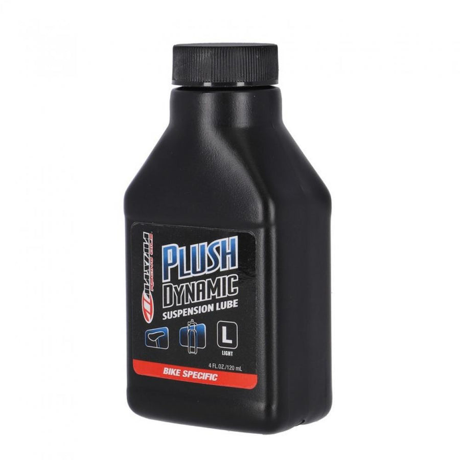 Maxima Plush Dynamic Light Gabelöl 120ml für RockShox Federgabeln, reduziert Reibung.
