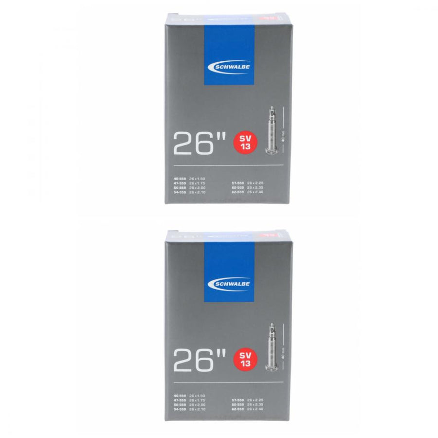 2x Schwalbe SV13 Schlauch 26 x 1,50-2,40 Zoll 40-62-559 SV40 mm