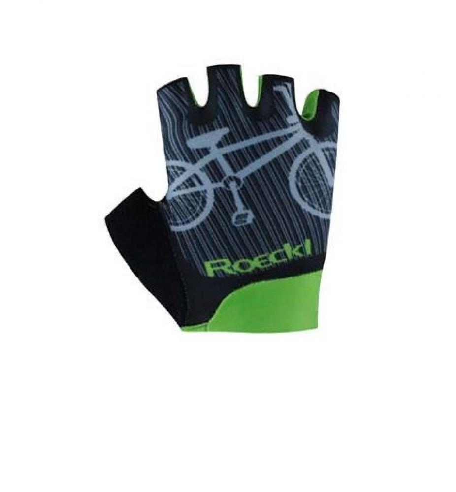 Roeckl Sports Juniors Bike Fingerhandschuhe Trapani (black shadow) Größe 6