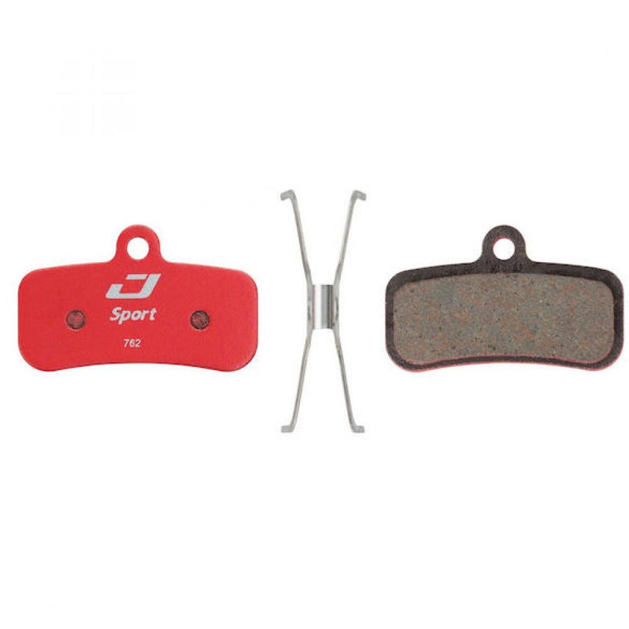 Jagwire Bremsbeläge Disc Sport Semi-Metallic für Shimano/Tektro Rot - Zuverlässige Bremsleistung