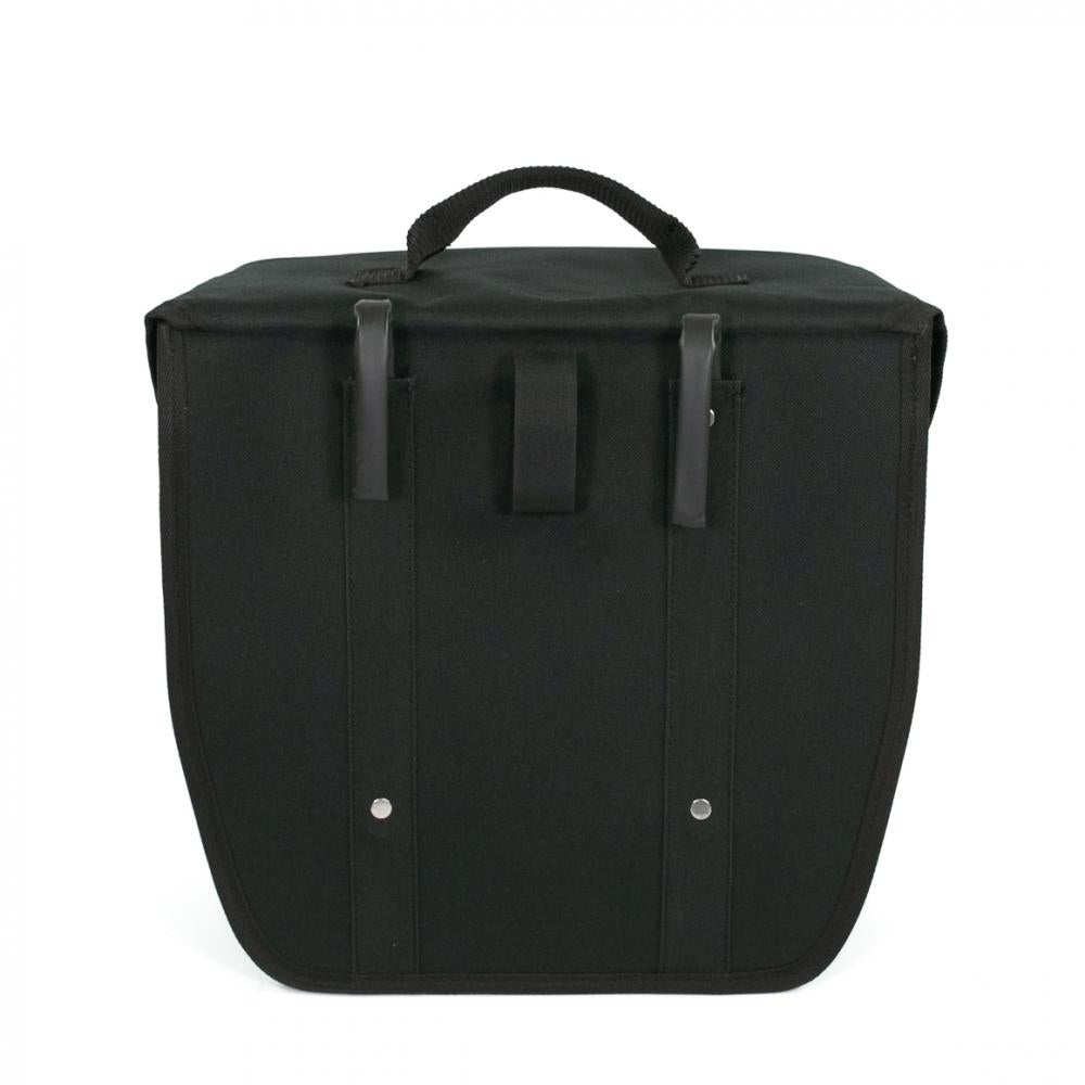 Haberland Einzeltasche 12 5l Einsteiger schwarz/silber - praktische Gepäckträgertasche in moderner Ausführung