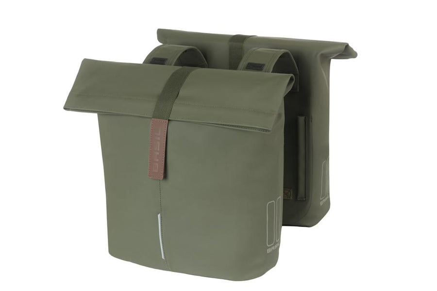 Basil Doppelpacktasche City moss green 12x29x30 cm 28 bis 32l