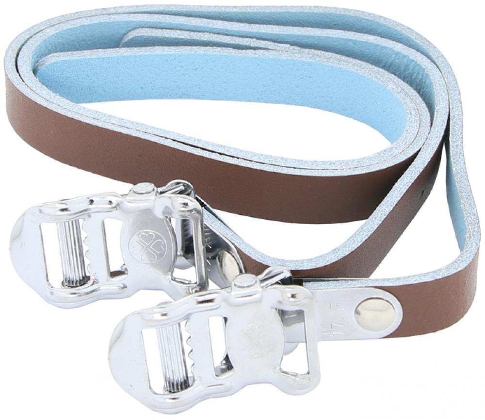 Contec Pedalriemen Leather Strap braun