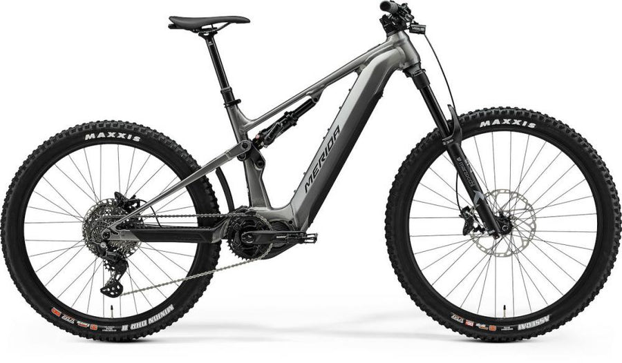 Merida eONE-SIXTY 675 IV1 gunmetal/schwarz XL (47) - kraftvolles E-MTB für anspruchsvolle Trails
