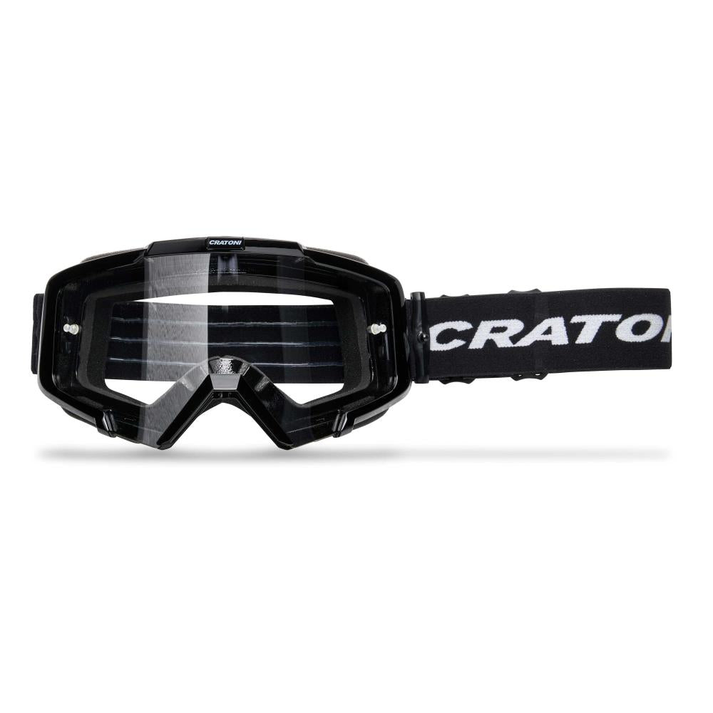 Cratoni MTB Brille C-Dirttrack schwarz glanz Scheibe transparent