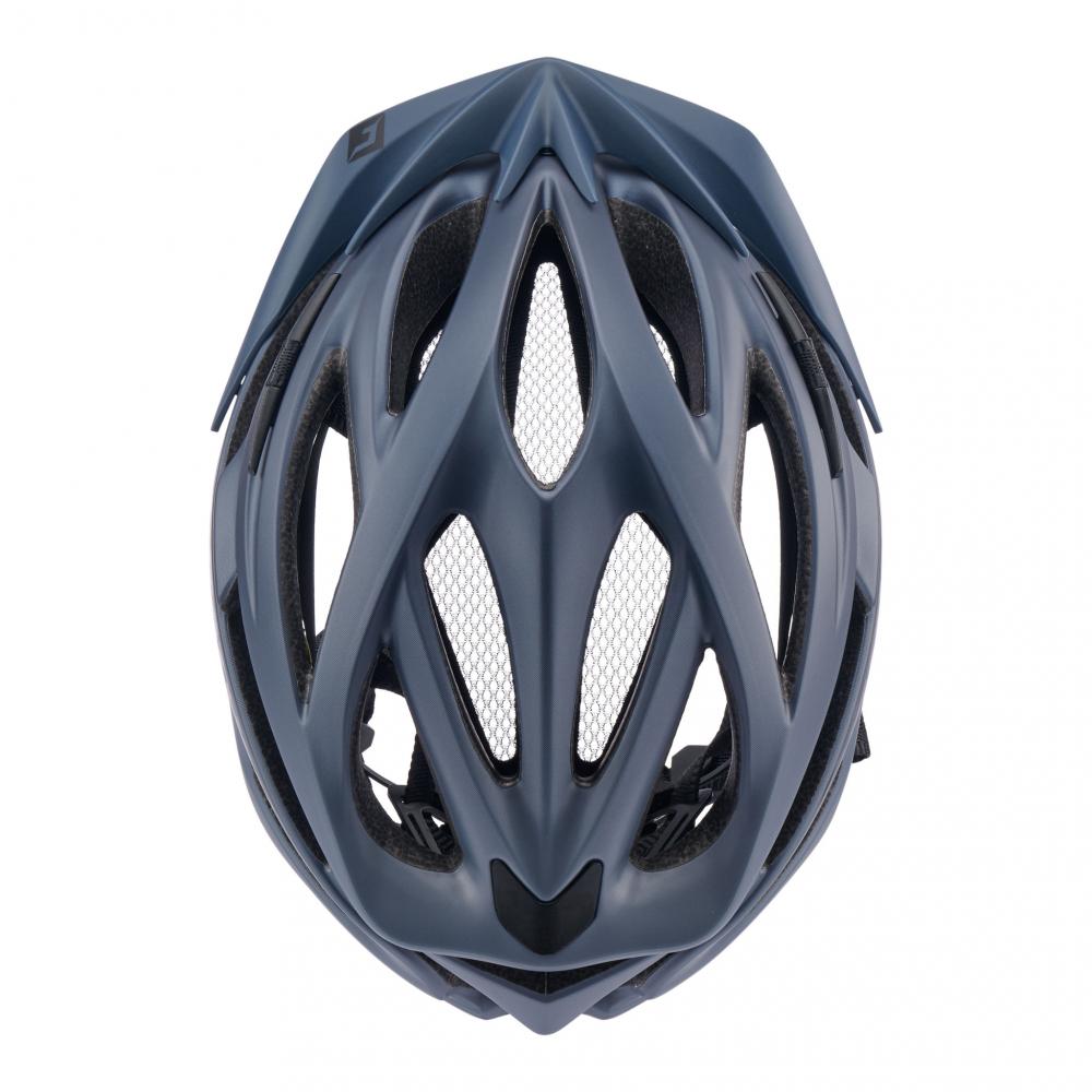 CRATONI Pacer Junior Kinder-Fahrradhelm - S-M 54-58 cm, Midnight Grey Matt, 250 g, Rücklicht, 20 Ventilationsöffnungen, LFS, CE EN 1078