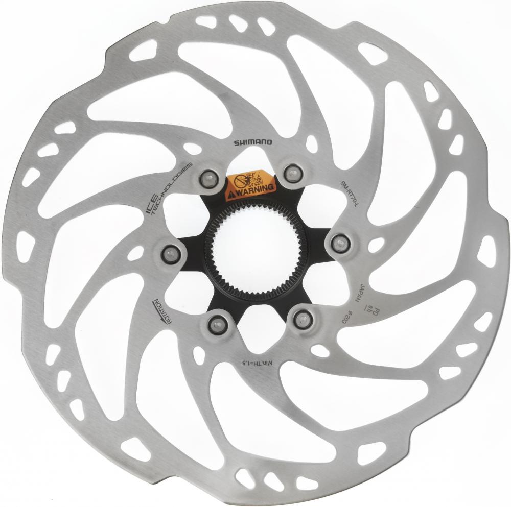 SHIMANO Bremsscheibe SM-RT70 203mm CL - starke Bremsleistung und Wärmeableitung