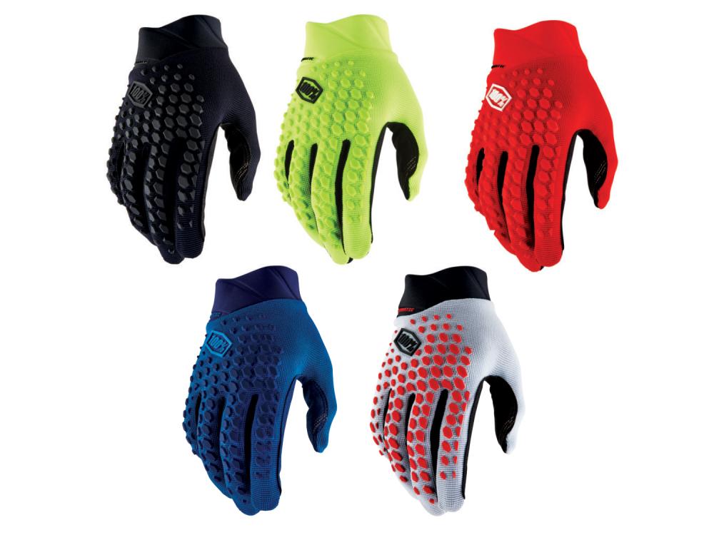 100% Geomatic Gloves S red - vielseitiger MTB-Handschuh mit Top-Grip