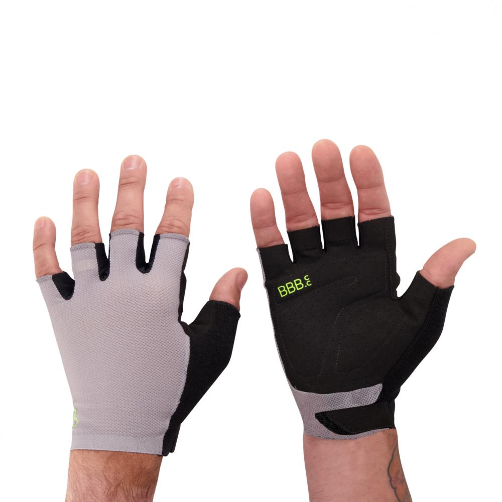 BBB Cycling Handschuhe AirSupport XS grau - atmungsaktiver Sommer-Radhandschuh