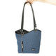 Haberland Lenkertasche Melanie blau - flexible Lenkertasche & Rucksack für Alltag und Tour