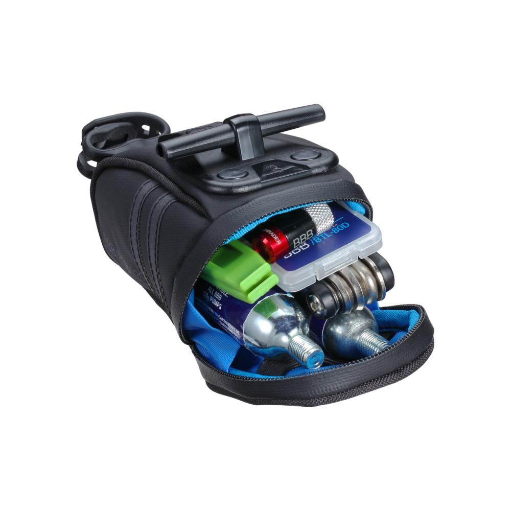 BBB Cycling Satteltasche CurvePack reflect S schwarz - kompakte Rahmentasche für sicheren Stauraum