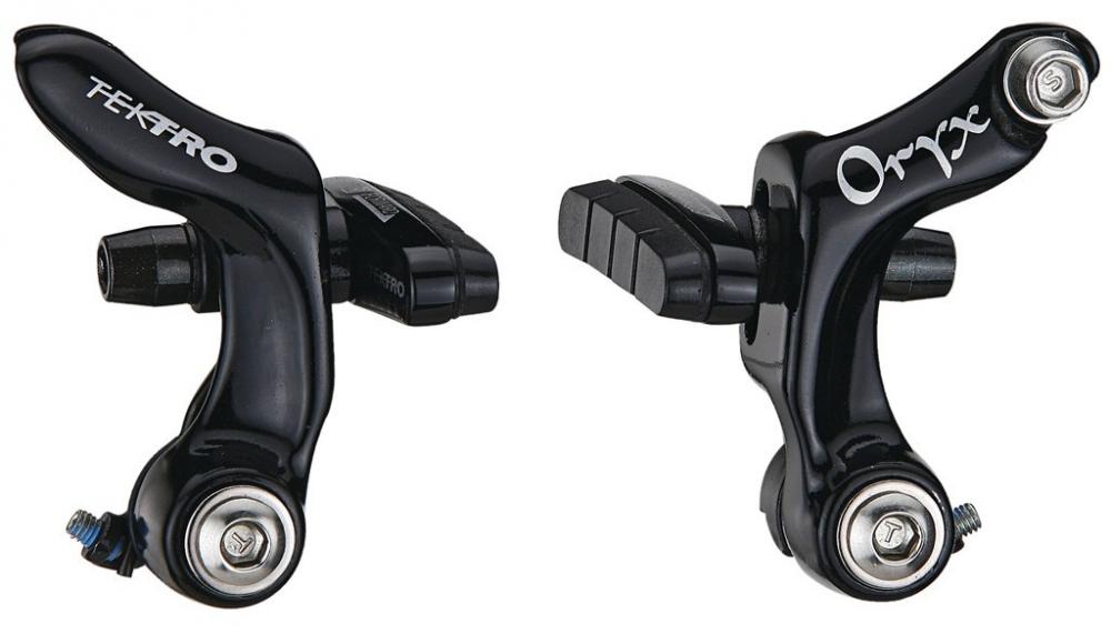 Tektro Oryx 992AG Cantileverbremse, geschmiedetes Aluminium, schwarz, für Cyclocross, passend für Felgenbreite 23-37 mm, lineares Federdesign