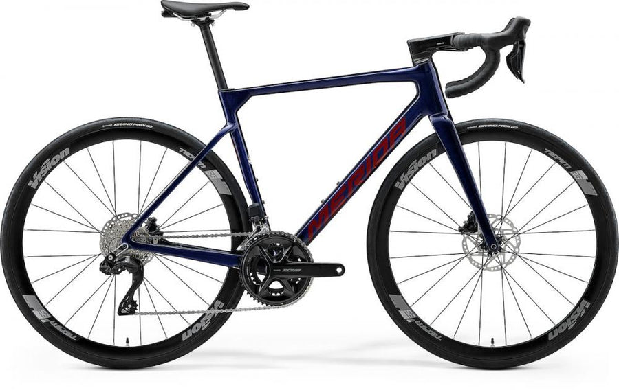 Merida Scultura 5000 Rennrad L Starfield Purple-Red, Carbonrahmen CF3, Shimano 105 Di2 12-fach, hydraulische Scheibenbremsen, Vision Team 35 Laufräder, ca 8,6 kg