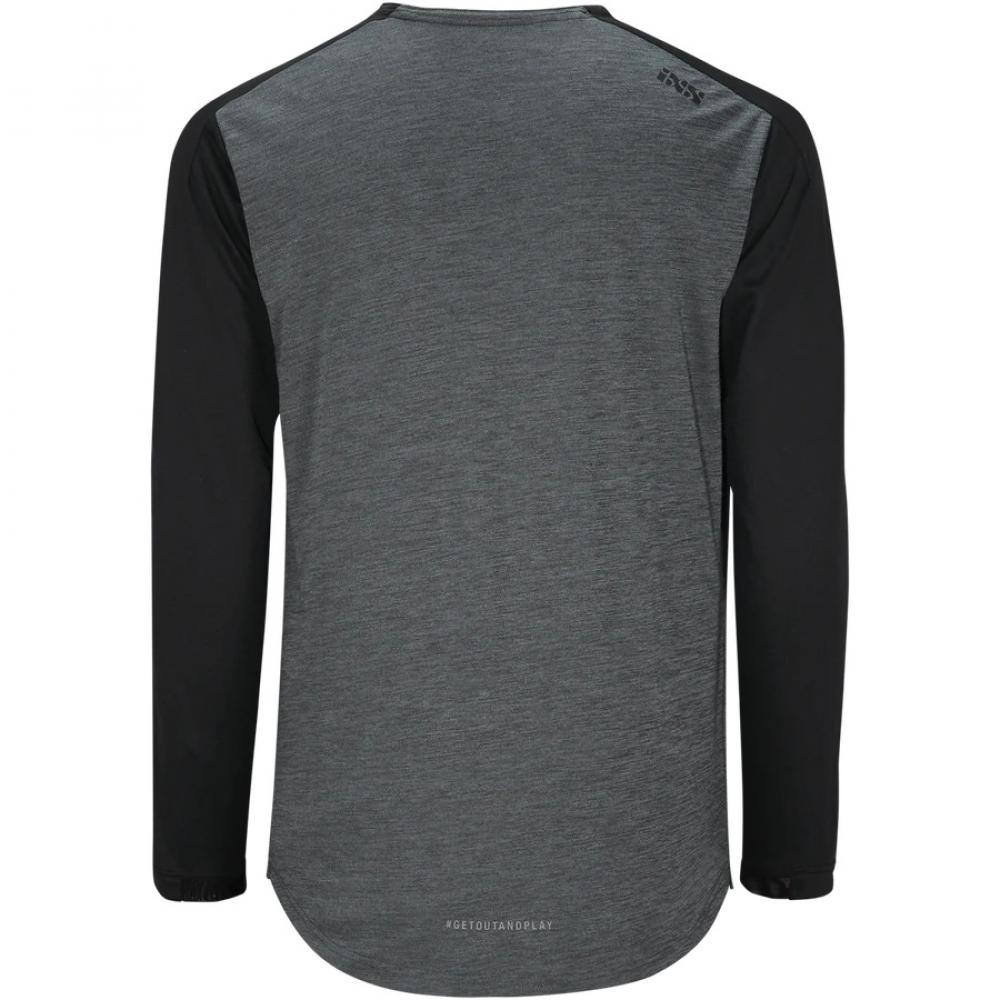 IXS Sports Division iXS Flow X Kids Long Sleeve Jersey KM graphite/black - atmungsaktives Kinder-Bikejersey
