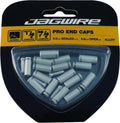 Jagwire Universal Pro Endkappenset 4 und 5 mm Silber - Gedichtete Endkappen für Schutz und Schaltperformance