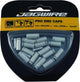 Jagwire Universal Pro Endkappenset 4 und 5 mm Silber - Gedichtete Endkappen für Schutz und Schaltperformance