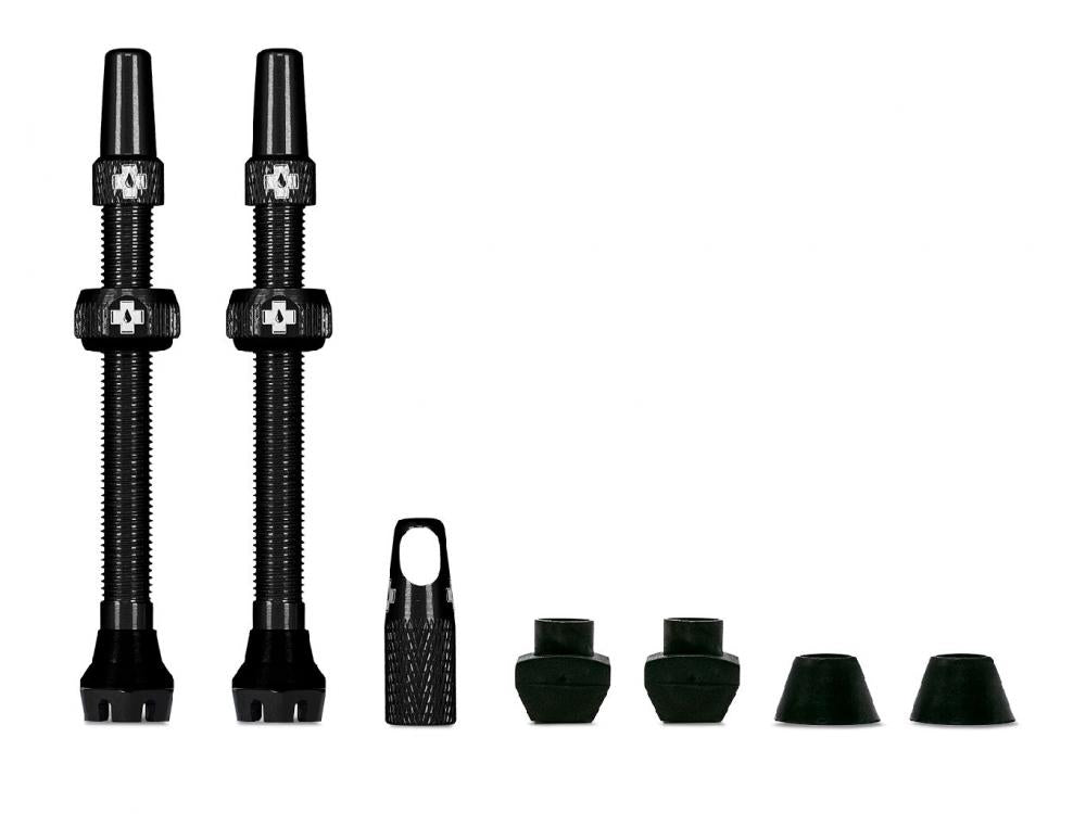 Muc-Off Tubeless Valve Kit V2 Universal 44 mm Schwarz - Leichte Ventile für Mountainbike