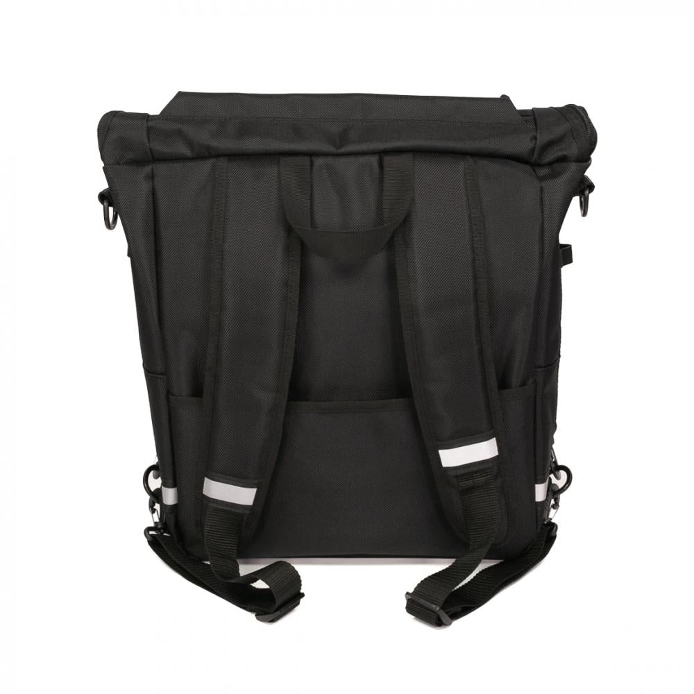 Haberland Bike-Rucksack Sporty schwarz/reflex - vielseitiger Fahrradrucksack mit Regenschutz