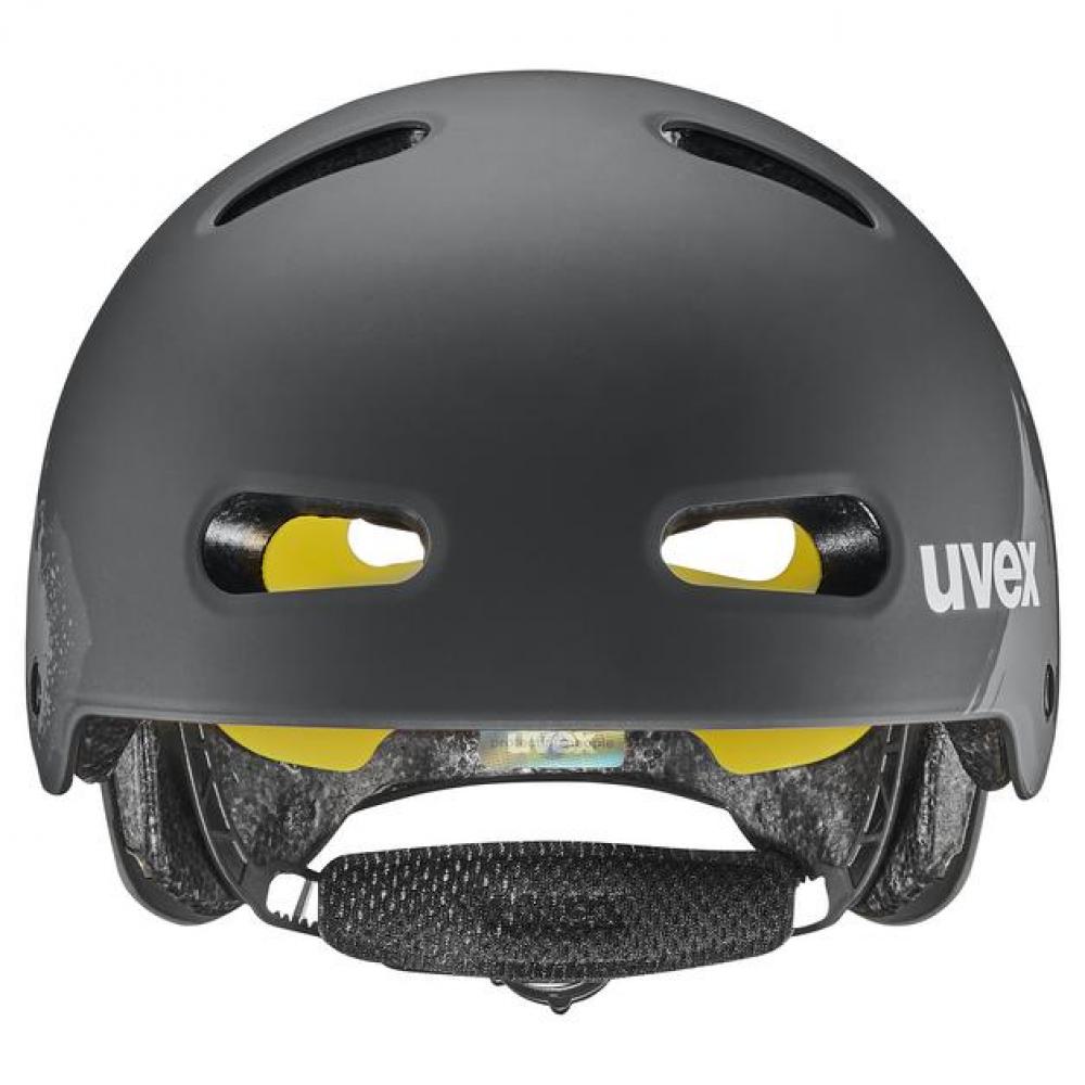 uvex kid 4 style MIPS Kinder-Fahrradhelm in dirt black matt, Größe 55-58 cm, robuster Helm für Dirtbike und BMX.