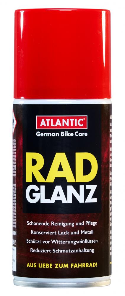ATLANTIC Radglanz 150ml Spraydose  Reinigt und konserviert alle Metall- und Lackteile, verhindert Rostansatz, erleichtert die regelmäßige Pflege, schützt vor Witterungseinflüssen