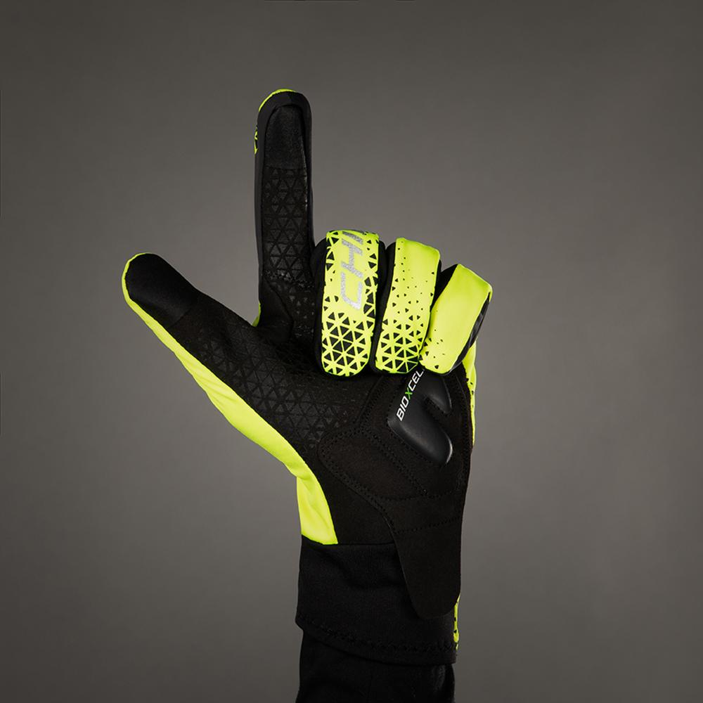 Chiba BioXCell Light Winter - Größe XXL, Softshell, Gelpolster, Silikongriff, Touchscreen-kompatibel, reflektierend, Fleece, lange Stulpe, waschbar