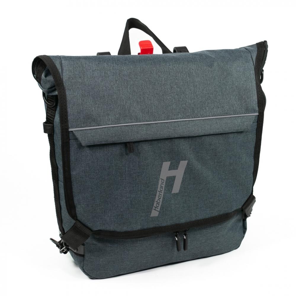 Haberland Bike-Rucksack Sporty anthrazit/reflex - vielseitiger Fahrradrucksack mit Regenschutz